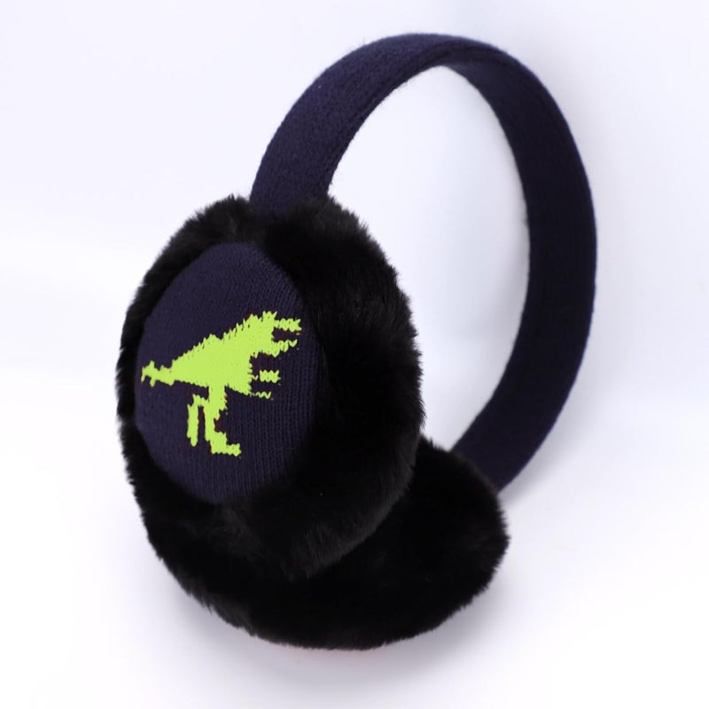 Ztl Kids Knit Earmuffs Soft Plush Ear Warmers Winter Outdoor Ear Muffs for Boys Girls - Image 2